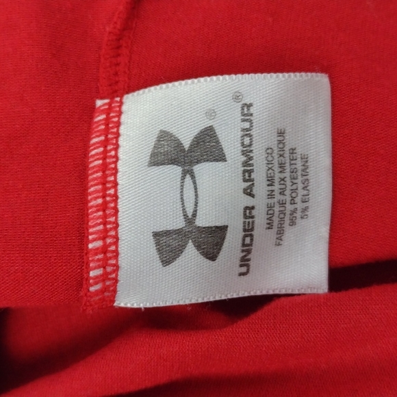 Womens Under Armour Red Tshirt M - Picture 6 of 7